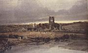 Thomas Girtin Kirkstall Abbey,Yorkshire-Evening (mk47) USA oil painting artist